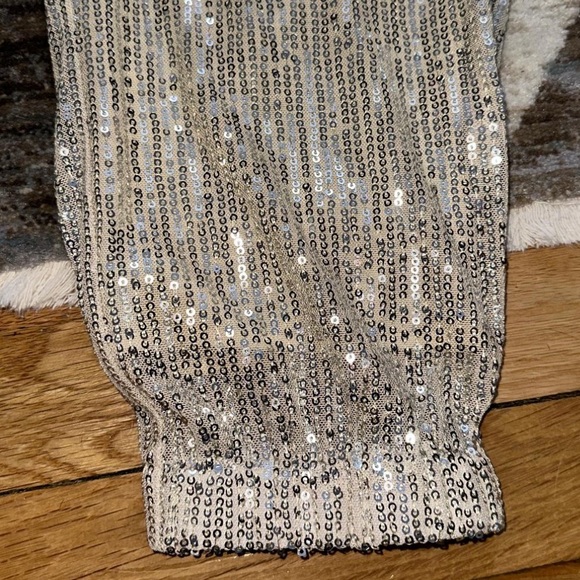 Never Worn - One Size High Rise Pull-On Sequin Pants! - Picture 3 of 5